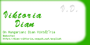 viktoria dian business card